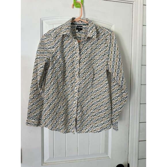 Talbots Women's Long Sleeve Shirt Size 10P Button Down - Picture 1 of 3